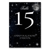Carte de table Starry Night Moon (Dos)