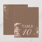 Carte de table Sweet Automne Bride 2 (Devant / Derrière)