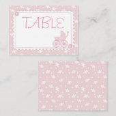 Carte de table Sweet One Girl Mini plat (Devant / Derrière)
