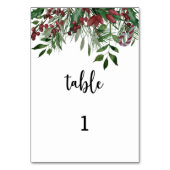 Carte de table toujours verte (Dos)