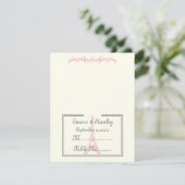 Carte de table tour Eiffel rose mariage de Paris c (Debout devant)