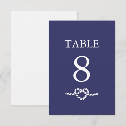 Carte de Table | Tying The Knot (Devant / Derrière)