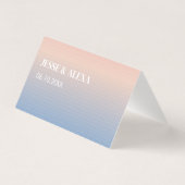 Carte de table vaporwave pour mariage (Back)