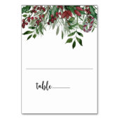 Carte de table verte (Dos)