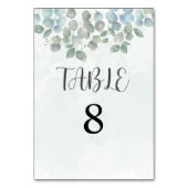 Carte de table verte Eucalyptus sauge (Dos)