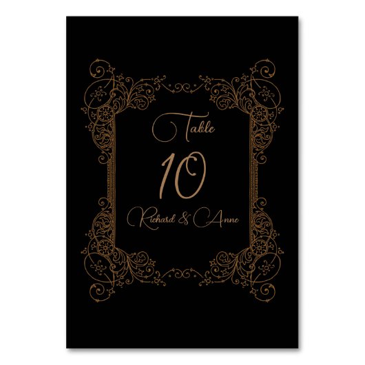 Carte de table vintage Romantique Steampunk Fairyt (Dos)