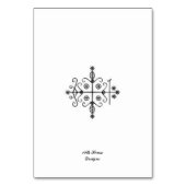 Carte de table Yemoja (Dos)