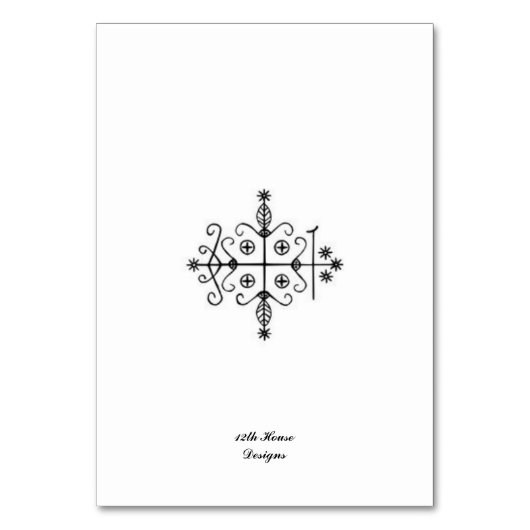 Carte de table Yemoja (Dos)