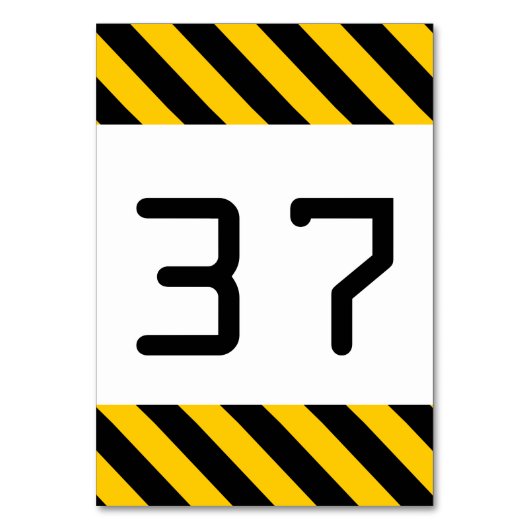 Carte de tableau à rayures noir et jaune (Par défaut)