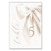 Carte de tableau Chiffres de Fête des mariées de l (Dos)