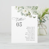 Carte de tableau de bord de table verte Dusty Sage (Debout devant)