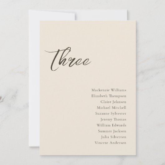 Carte de tableau de bord moderne Beige Whimsical S (Devant)