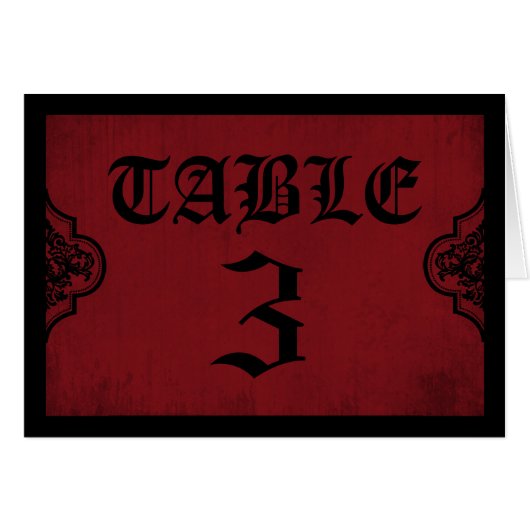 Carte de Tableau de jeune mariée de vampire (Devant Horizontal)