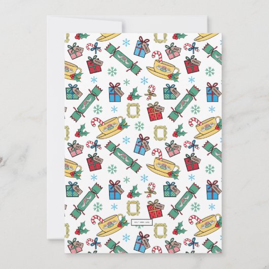 Carte de tableau de Noël Fêtes de Noël FAMILLES™ (Dos)