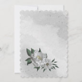 carte de tableau de sièges de fleurs blanches roma (Dos)