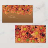 Carte de tableau Fleurs d'automne (Devant / Derrière)