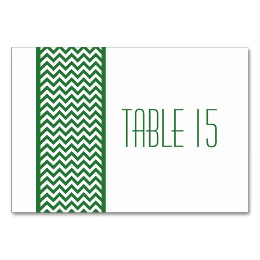 Carte de tableau frontalier Chevron vert (Devant)