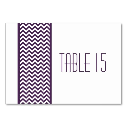 Carte de tableau frontalier Purple Chevron (Devant)