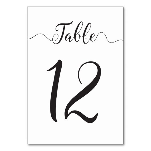 Carte de tableau mariage numéro 12 (Par défaut)
