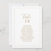 Carte de tableau minimaliste Gold (Devant)