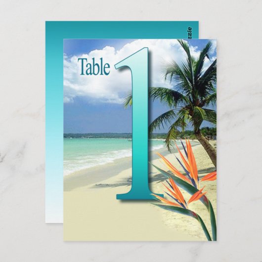 Carte de tableau n° 1 Emerald Waters | eau (Devant / Derrière)