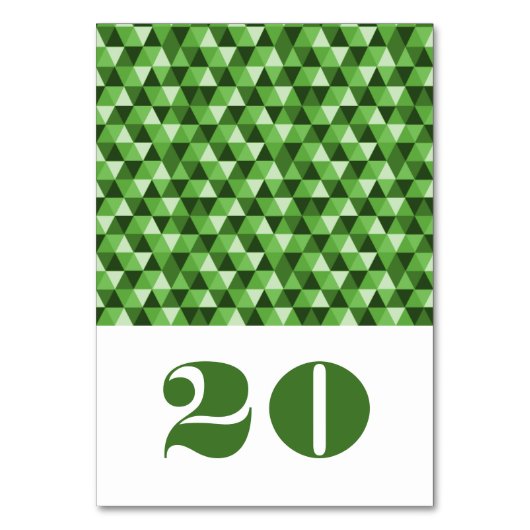 Carte de tableau Triangles géométriques verts (Par défaut)