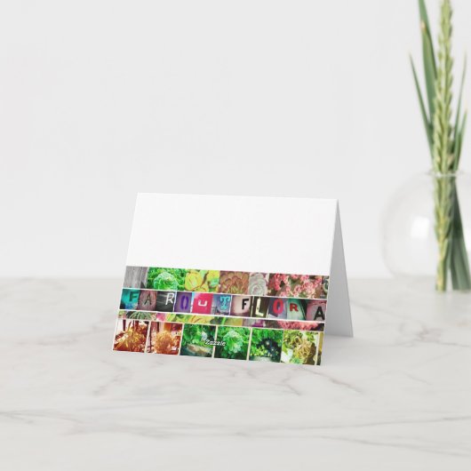 Carte de tabuliforme d'Aeonium (Dos)