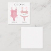 Carte de taille du boîtier pour invitation à la do (Devant / Derrière)