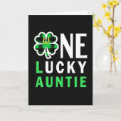 Carte de tante chanceuse Clover (Fleur jaune)