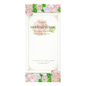 Carte de tarif d'affaires - Rose Hydrangea Florist (Devant)