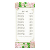 Carte de tarif d'affaires - Rose Hydrangea Florist (Devant)