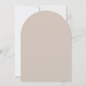 Carte de tarification de salon beige-marron minima (Dos)