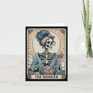 Carte de Tarot Amateur de Crochet Drôle de Squelet