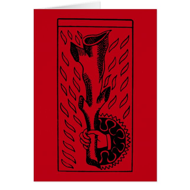 Carte de tarot : As de Rods (Devant)