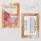 Carte de tarot de force (Devant / Derrière)