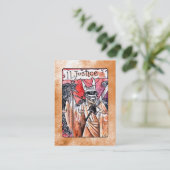 Carte de tarot de justice (Debout devant)