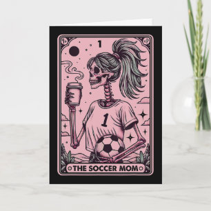 Carte de tarot de maman de football féminine, mama