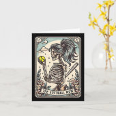 Carte de tarot de maman douce squelette Maman douc (Fleur jaune)