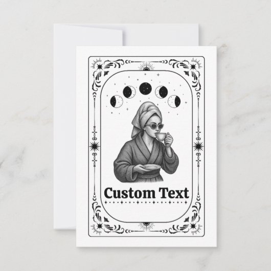 Carte de tarot d'invitation à une fête de divorce  (Devant)