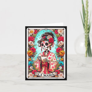 Carte de tarot drôle la mama squelette mexicain ma