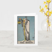 Carte de tarot Hermit - Rider Waite Smith tarot (Fleur jaune)