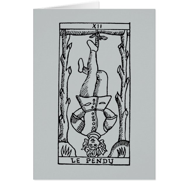 Carte de tarot : Homme pendu (Devant)