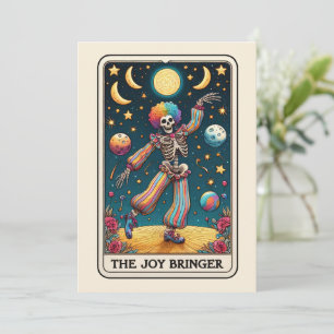 Carte de tarot Joy Bringer squelette pour la fête