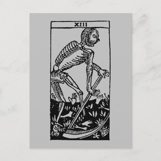 Carte de tarot : La mort (Devant)