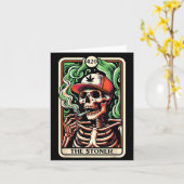 Carte de tarot L'amant squelette (Fleur jaune)