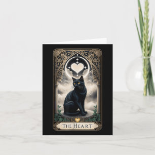 Carte de tarot Le cœur I Carte de tarot Black Cat