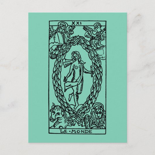 Carte de tarot : Le monde (Devant)