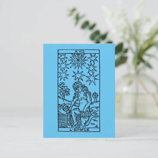 Carte de tarot : Les étoiles (Debout devant)