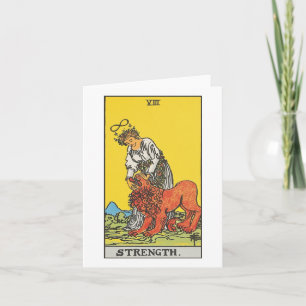 Carte de tarot Strength - Rider Waite Smith tarot