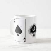 Carte de tasse d'as de pique ! (Devant gauche)